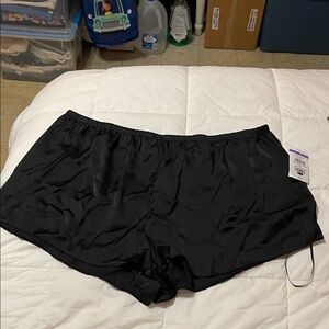 Ann Summers Black Satin Shorts